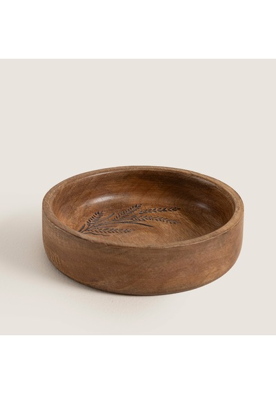 Sae Ahşap Sunum Kasesi 15x15x4cm Natural Naturel