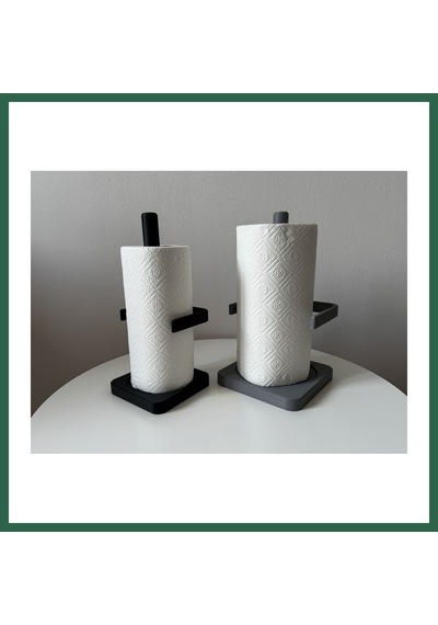 Bezos Minimalist Kağıt Havlu Standı Tezgah Üstü Havluluk Mutfak Aksesuarı Bzs01 Çok Renkli