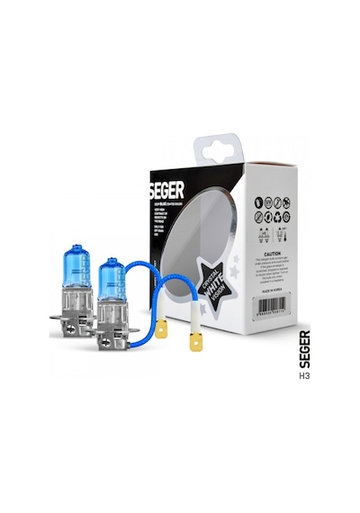 Seger H3 12v 100w Crystal White Yüksek Güç, 4.500k Beyaz Işık