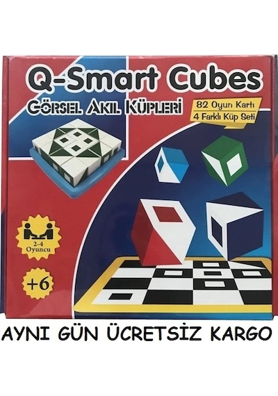 Elif Q-bitz Görsel Beceri Küpleri Akıl ve Zeka Oyunu Smart Cubes