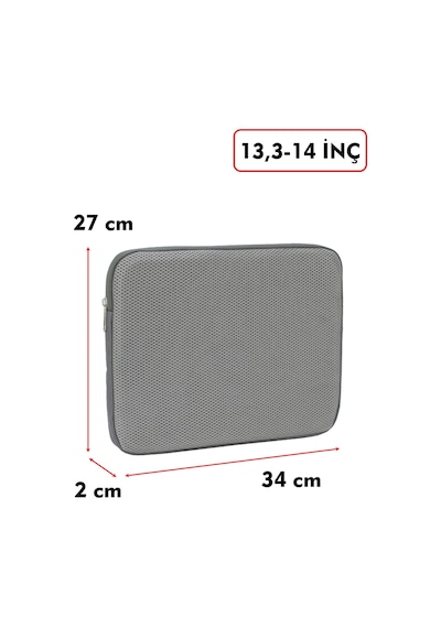 Macbook Air Pro 13 & 13.3-14 inç File Laptop Kılıfı 185 gr Tüm Marka ve Modeller İle Uyumludur Gri