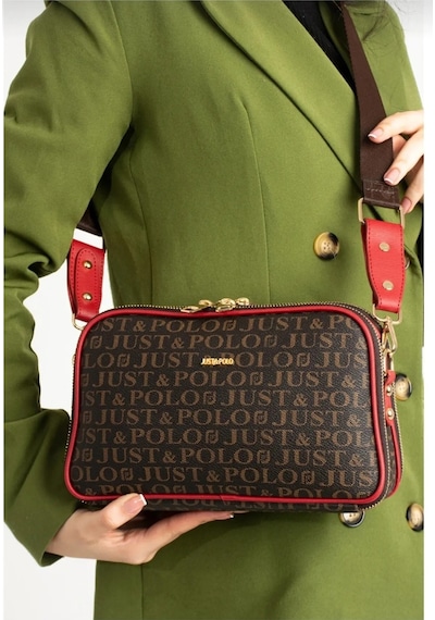 Just Polo Kadın Omuz Çantası 440113mh Kahve Kırmızı