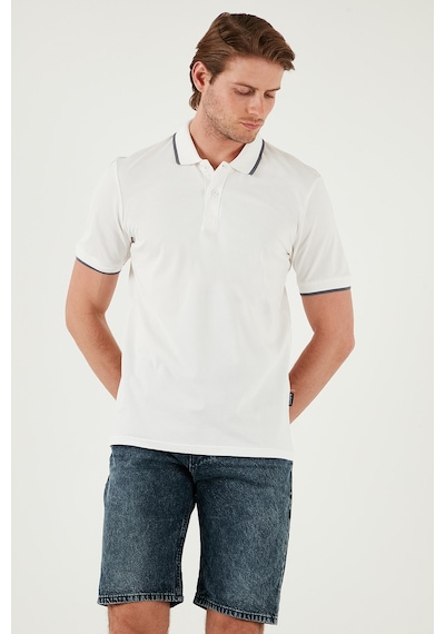 Buratti Pamuklu Regular Fit Erkek Polo Yaka T Shirt 5902063 Beyaz