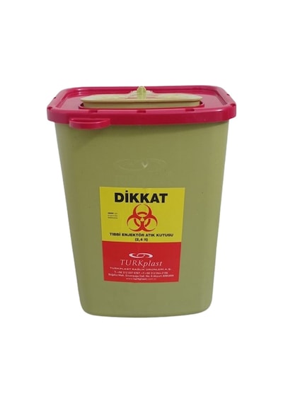 Enfekte Atık Kutusu 2,4 Lt 5 Adet Sarı