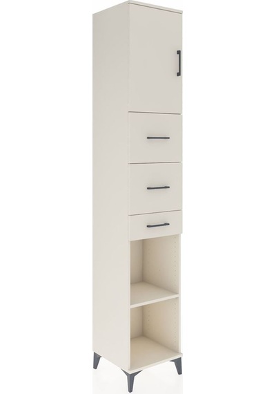 Hyperion Dolap 3 Raflı 3 Çekmeceli Tek Kapaklı 44x44x243 Aytaşı-aytaşı Aytası