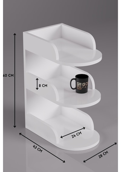 Komodin Modern Ahşap 3 Katlı Raflı Yan Sehpa Çok Amaçlı Organizer Kitaplık 180 Atlantik Çam Beyaz Komodin Modern Ahşap 3 Katlı Raflı Yan Sehpa Çok Amaçlı Organizer Kitaplık 180 Atlantik Çam Beyaz