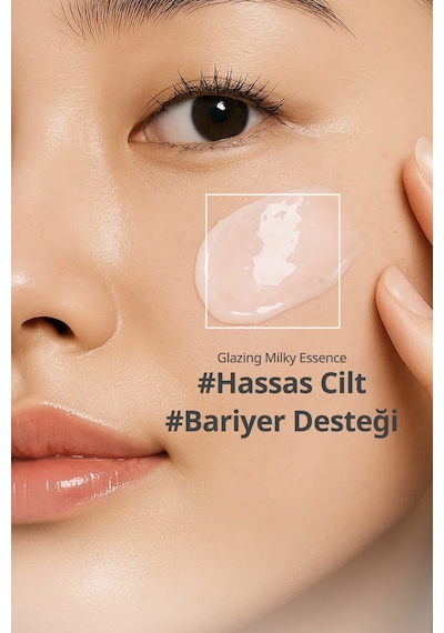 Pirinç Pdrn, Hyalüronik Asit Ve Peptit İçerikli Nemlendirici Makyaj Öncesi Esansı Makyaj Bazı Clıo Glazing Milky Essence Mini