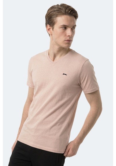 Slazenger Rıvaldo T Erkek Taş Gri Tişört