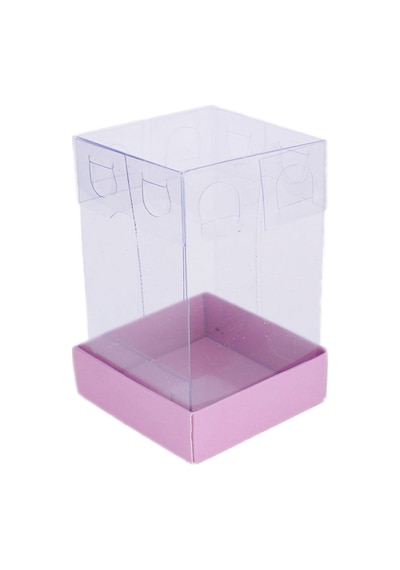 Asetat Kutu Altı Karton 5X5X9 Cm 50 Adet Pembe N11.9271