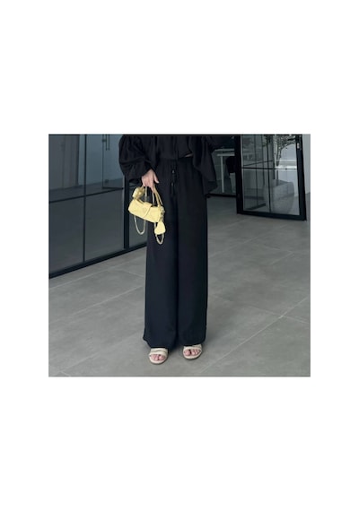 Die&more Belden Bağcıklı Pantolon Siyah Siyah