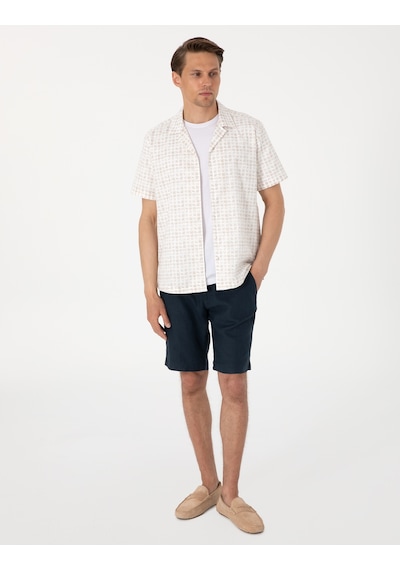 Pierre Cardin Erkek Bej Gömlek Kısa Kollu 50304509-vr011 Bej