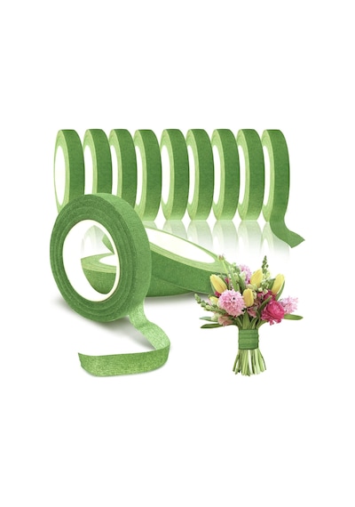 Roco Paper Çiçek Bandı Açık Yeşil 12 Rulo 1 Cm X 35 M