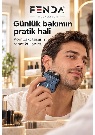 Fenda Kompakt Mini Tıraş Makinesi Lacivert