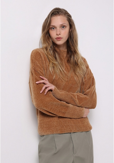 Colin's Colins Regular Fit Yuvarlak Yaka Düz Kadın Bej Kazak Cl1076871 Q1.v1 Lbr LIGHT BROWN Colin's Colins Regular Fit Yuvarlak Yaka Düz Kadın Bej Kazak Cl1076871 Q1.v1 Lbr LIGHT BROWN