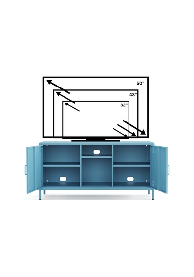 Pera Tv Ünitesi, Tv Dolabı,2 Kapaklı, Açık Raflı 130,50 X 40 X 64,50 Cm Ral 5024 Mavi Pera Tv Ünitesi, Tv Dolabı,2 Kapaklı, Açık Raflı 130,50 X 40 X 64,50 Cm Ral 5024 Mavi