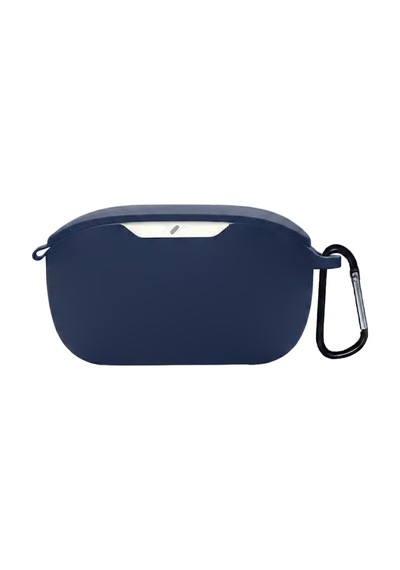 Caseonn Jbl Vibe Buds 2 Kılıf Askı Aparatlı Mat Silikon Lacivert