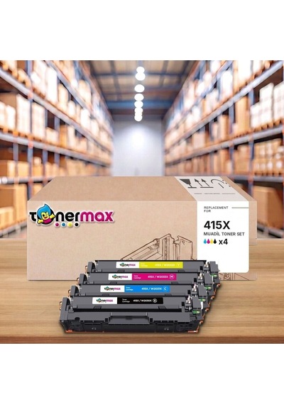 Hp Color Laserjet Managed E45028dn 415x Cmyk Muadil Toner Seti Çipli