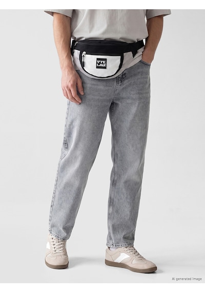 Lcw Jeans Gri 7145 Baggy Fit Erkek Jean Pantolon