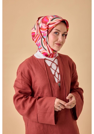 Silk Home Twill İpek Eşarp 11471-03 Yeşil, Kırmızı, Bordo, Mavi, Beyaz