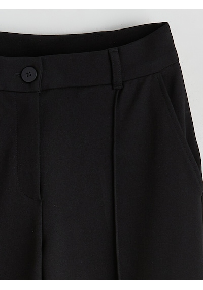 Lcwaıkıkı Classic Siyah Standart Fit Geniş Paça Kadın Pantolon