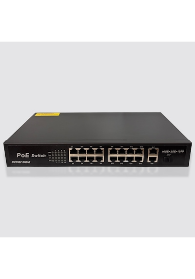 Vnt-sw1621-p 16 Port Full Gıga Poe 2 Port Uplink Gıga 1 Sfp Port Swıtch 250w