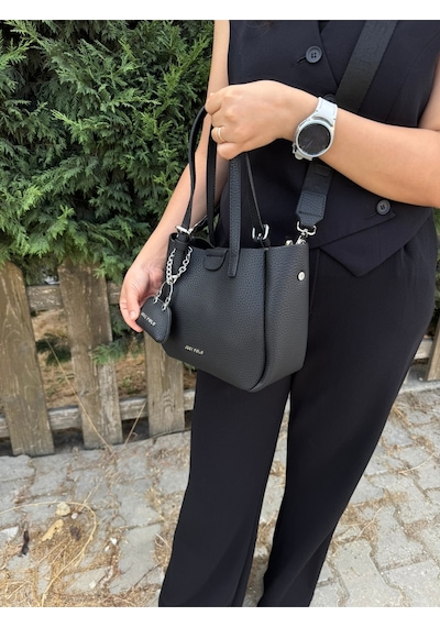 Just Polo Günlük Kombinlere Uygun Kadın Orta Boy Ayarlanabilir Askılı Şık El & Omuz Çantası Shoulder Bag Siyah 80242552