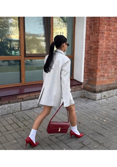 Öznora Bordo Vintage Model El Ve Omuz Çantası