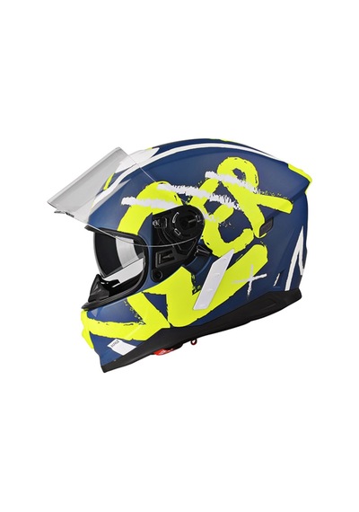 Güneş Vizörlü Çift Kabuk Full Face Lazer Rafale Kask