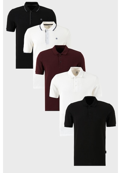 Buratti Erkek T Shirt 590211827s5 Siyah-beyaz-siyah-beyaz-vişne Siyah-beyaz-siyah-beyaz-vişne