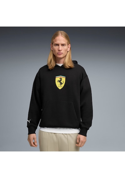 Puma Scuderıa Ferrarı Shıeld Erkek Kapüşonlu Sweatshırt 635315 01 Siyah