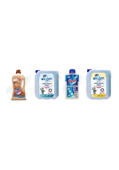 Bingo Ahşap Temizleyici 1lt + Çam.suyu Oksijen 4 L + Bulaşık 250 Ml + Çamaşır Suyu 4 Lt 4'lü Set Diğer