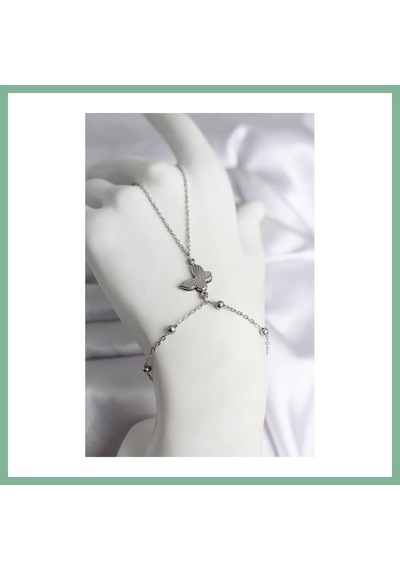 Bşkvirgo 316l Çelik Gümüş Renk Kelebek Model Kadın Şahmeran Bsk2026 92485549