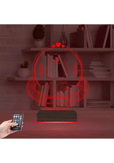 Luvivia Hemşire Hediye Kişiye Özel 3d Lamba - Masa Gece Lambası V1
