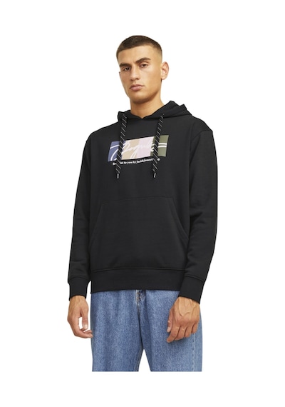 Jack & Jones Erkek Kapüşonlu Sweatshirt 12262421 Sİyah Jack & Jones Erkek Kapüşonlu Sweatshirt 12262421 Sİyah