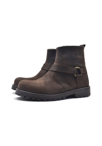 Chiron Hakiki Deri Fermuarlı Kışlık Kız Erkek Unisex Çocuk Botu Çok Renkli