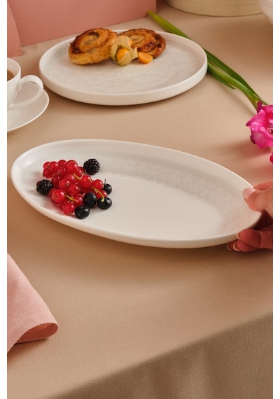 Karaca Minerva Kayık Tabak 25 Cm Beyaz