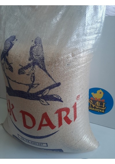 Mezbi Muhabbet Kuş Yemi Ak Darı Beyaz Sade 25 KG