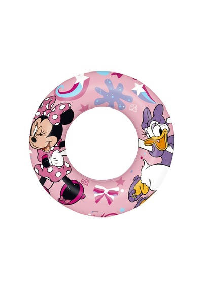 Minnie Mouse Disney Figürlü Deniz Havuz Çocuk Yüzücü Simit - 3 - 6 Yaş Arası - 56 Cm Açık Pembe