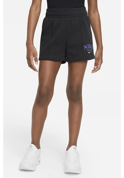 Nike Sportswear Girls Shorts Black Pamuklu Kız Çocuk Şortu Siyah Siyah