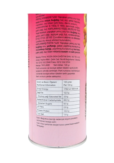 Khao Shong Nuts Karışık Pirinç Kraker 120 G