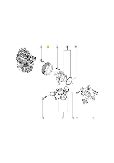 Renault Megane Sport Tourer Devirdaim Kasnaği 2012-2016 210511238r 1.6 Dcı