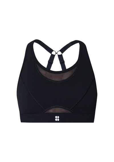 Sweaty Betty Sweaty Betty Power Icon Running Kadın Siyah Koşu Bra Blk Siyah