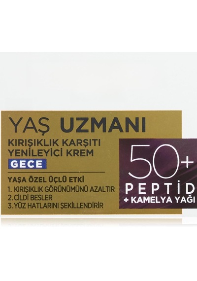 L'oreal Paris Yaş Uzmanı 55+ Kırışıklık Karşıtı Yenileyici Gece Kremi Sku: Zeus8690010400482