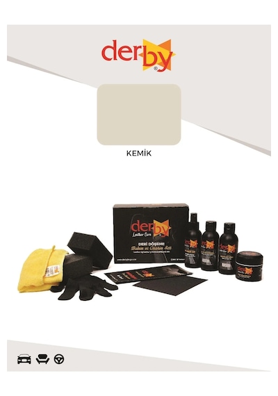 Derby Kemik Deri Döşeme Boyama Ve Onarım 4 Lü Set
