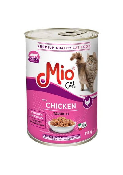 Mio Tavuklu Konserve Yetişkin Kedi Maması 415 G