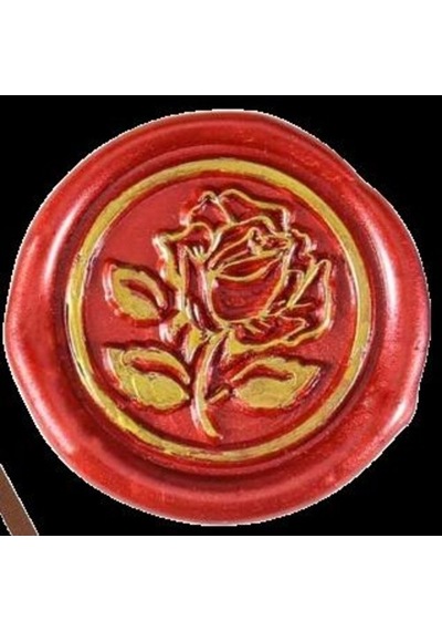 Mektup Damga Mühürü Elegant Rose + 30 Mühür Mumu + Eritme Kaşığı