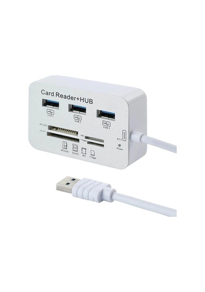 Hadron Hdx7028 Usb 3.0 Çoğaltıcı Hub Combo 3 Port+7in1 Kart Okucu