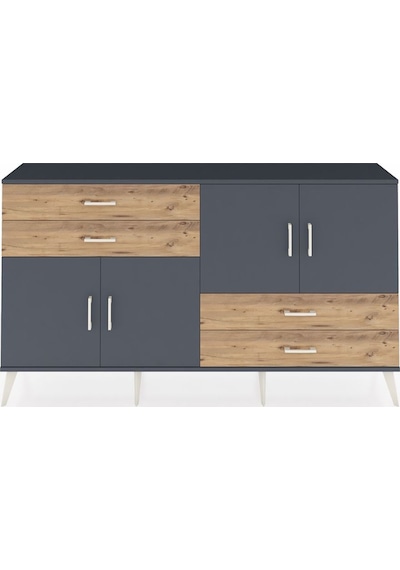 Arges Konsol 3 Raflı 4 Çekmeceli 4 Kapaklı 176x30x99 Antrasit-ant Antrasit-antrasit/çam Arges Konsol 3 Raflı 4 Çekmeceli 4 Kapaklı 176x30x99 Antrasit-ant Antrasit-antrasit/çam