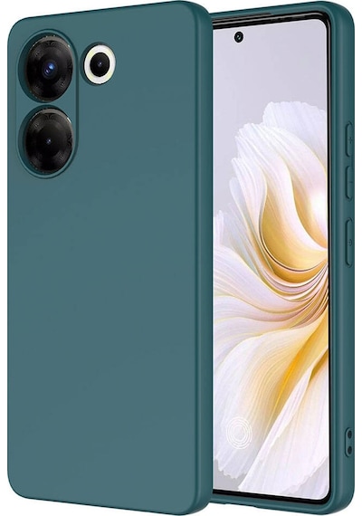 Forzacase Tecno Camon 20 Pro 4g Uyumlu Liquid Serisi İçi Kadife Lansman Silikon Kılıf Yeşil