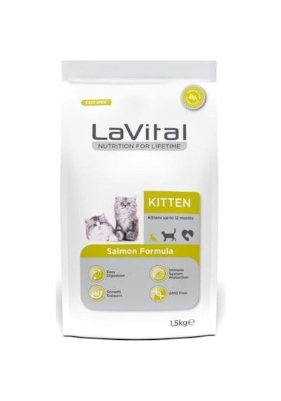 Vital Kitten Somonlu Yavru Kedi Maması, 1,5 Kg